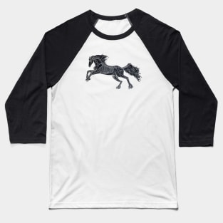 X-Ray Horse Baseball T-Shirt